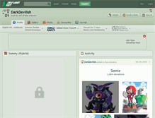 Tablet Screenshot of darkdevilish.deviantart.com