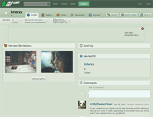 Tablet Screenshot of krierax.deviantart.com