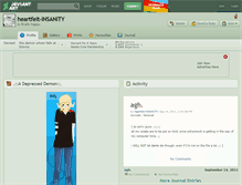 Tablet Screenshot of heartfelt-insanity.deviantart.com