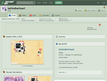Tablet Screenshot of behindherheart.deviantart.com
