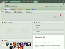 Tablet Screenshot of deushi.deviantart.com