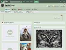 Tablet Screenshot of blackbehemot.deviantart.com