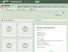 Tablet Screenshot of evette.deviantart.com