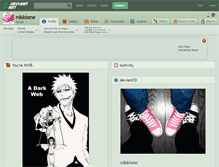 Tablet Screenshot of nikkione.deviantart.com