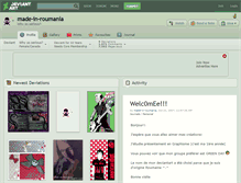 Tablet Screenshot of made-in-roumania.deviantart.com