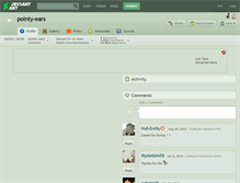 Tablet Screenshot of pointy-ears.deviantart.com