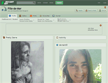 Tablet Screenshot of fille-de-mer.deviantart.com