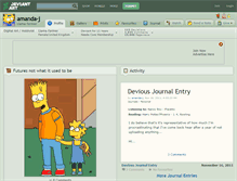 Tablet Screenshot of amanda-j.deviantart.com
