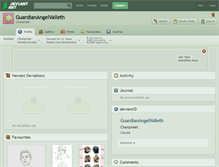 Tablet Screenshot of guardianangelvalleth.deviantart.com