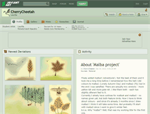 Tablet Screenshot of cherrycheetah.deviantart.com