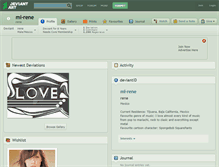 Tablet Screenshot of ml-rene.deviantart.com