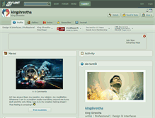 Tablet Screenshot of kingshrestha.deviantart.com