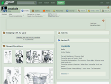 Tablet Screenshot of cocakola.deviantart.com