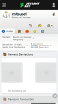 Mobile Screenshot of mitsusei.deviantart.com