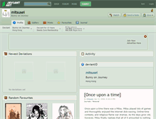 Tablet Screenshot of mitsusei.deviantart.com