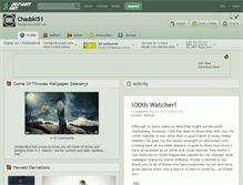 Tablet Screenshot of chadski51.deviantart.com