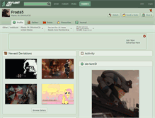 Tablet Screenshot of frost65.deviantart.com