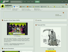 Tablet Screenshot of mathieub.deviantart.com