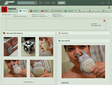 Tablet Screenshot of meiriel.deviantart.com
