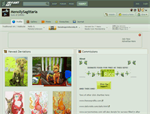 Tablet Screenshot of menollysagittaria.deviantart.com