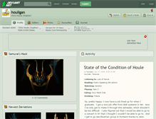 Tablet Screenshot of houligan.deviantart.com