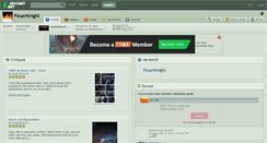 Desktop Screenshot of feuerknight.deviantart.com