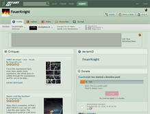 Tablet Screenshot of feuerknight.deviantart.com