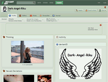 Tablet Screenshot of dark-angel-riku.deviantart.com