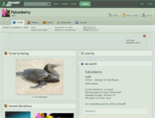 Tablet Screenshot of falconberry.deviantart.com