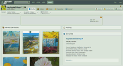 Desktop Screenshot of hayleykathleen1234.deviantart.com