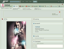 Tablet Screenshot of cemical.deviantart.com