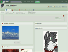 Tablet Screenshot of crazycoyote005.deviantart.com