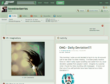Tablet Screenshot of ilovestrawberries.deviantart.com