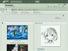 Tablet Screenshot of dhedebitha.deviantart.com