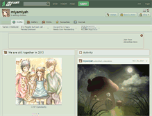 Tablet Screenshot of miyamiyah.deviantart.com