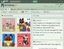 Tablet Screenshot of bunnziebungo.deviantart.com