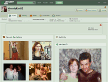 Tablet Screenshot of kimmiekim85.deviantart.com