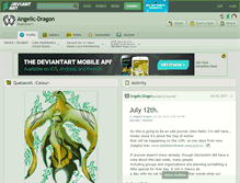 Tablet Screenshot of angelic-dragon.deviantart.com