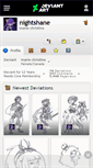 Mobile Screenshot of nightshane.deviantart.com