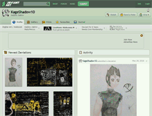 Tablet Screenshot of kageshadow10.deviantart.com