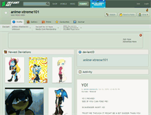 Tablet Screenshot of anime-xtreme101.deviantart.com