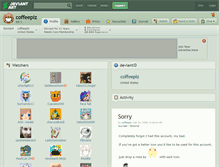 Tablet Screenshot of coffeeplz.deviantart.com