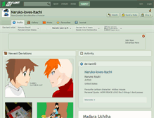 Tablet Screenshot of naruko-loves-itachi.deviantart.com