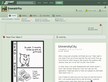 Tablet Screenshot of emerald-fox.deviantart.com