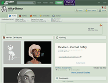 Tablet Screenshot of milica-shimur.deviantart.com