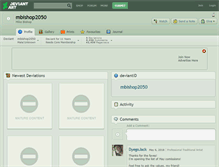 Tablet Screenshot of mbishop2050.deviantart.com
