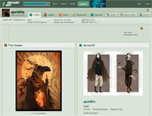 Tablet Screenshot of apeldille.deviantart.com