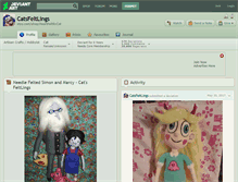 Tablet Screenshot of catsfeltlings.deviantart.com