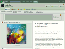 Tablet Screenshot of madmike.deviantart.com