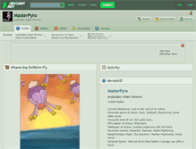 Tablet Screenshot of masterpyro.deviantart.com
